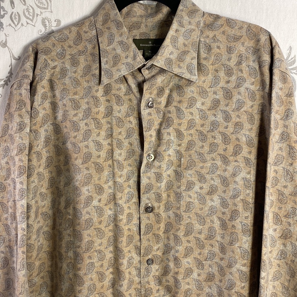 Ermenegildo Zegna Button Down
Paisley Print‎ Long Sleeve men’s - Picture 2 of 12